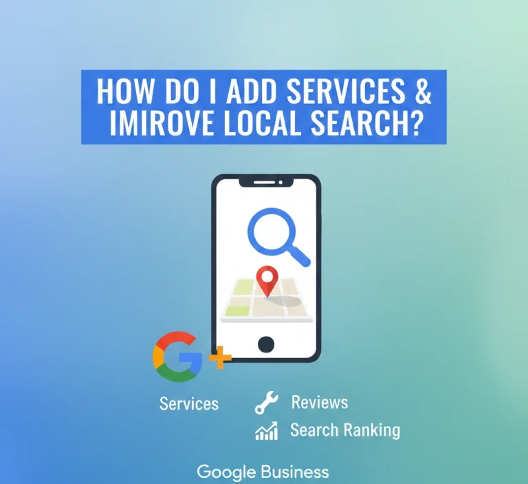 How Do I Add Services to My Google Business and Improve Local Search